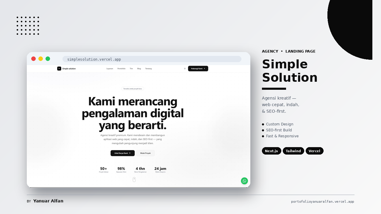 Simple solution team portofolio